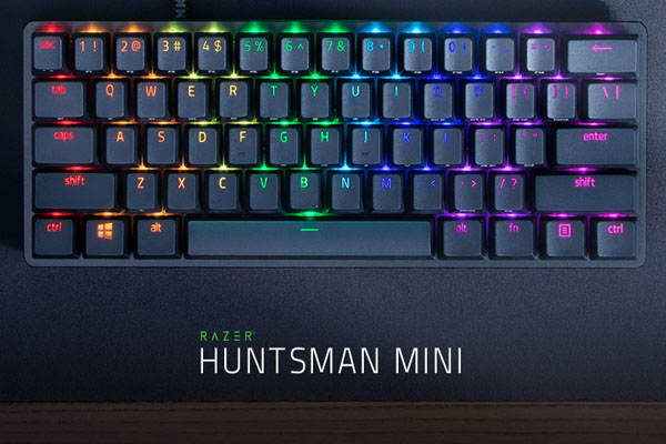 Huntsman Mini, Razer'ın ilk %60 klavyesidir.