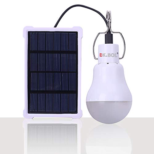 KK güneş ışıkları.  Solar BOL Lamba LED Ampul Taşınabilir Acil Işık Kapalı Açık Kamp 150LM 1600mAh