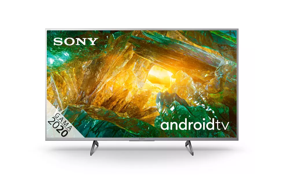 49" LED TV - Sony KD49XH8077, UHD 4K 3840 x 2160, Smart TV, X-Reality PRO 4K, Dolby Atmos, 4x HDMI, A, Gümüş