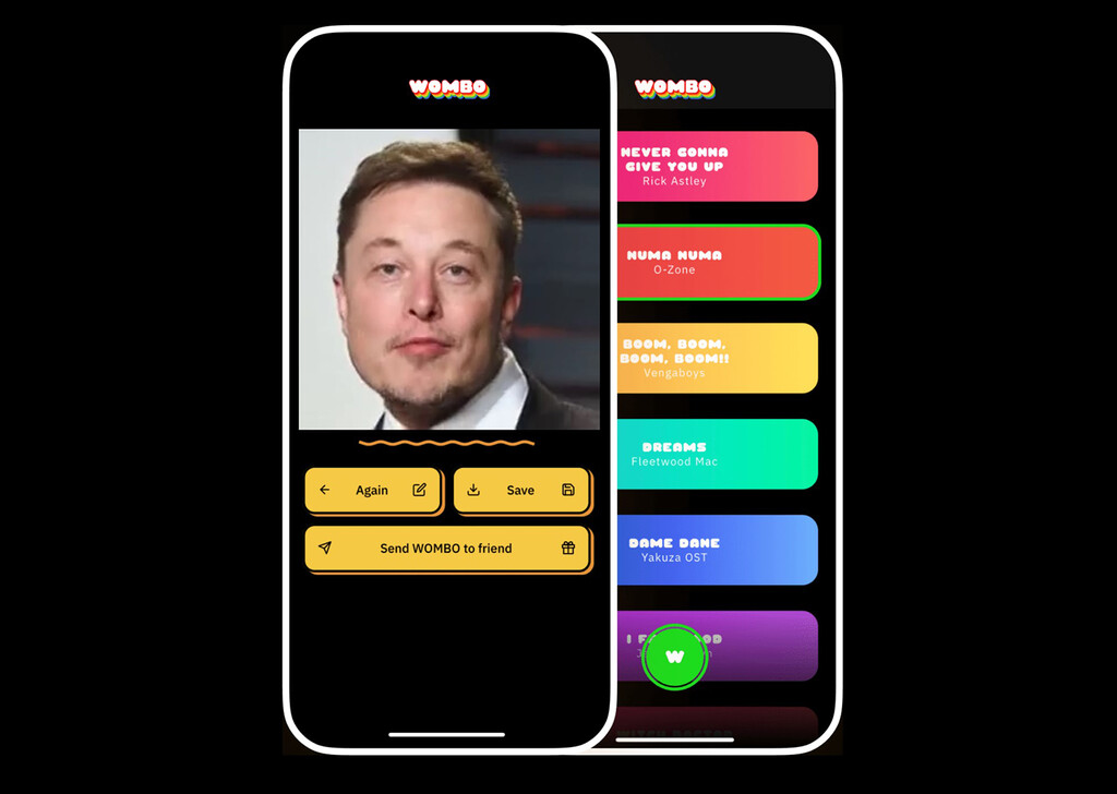 Wombo AI, viral deepfake uygulamalarının en yenisidir: Elon Musk ve Donald Trump da harika şarkılar söyleyebilir